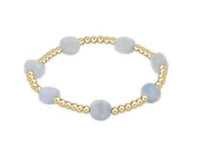 enewton admire gold 3mm bead bracelet-aquamarine