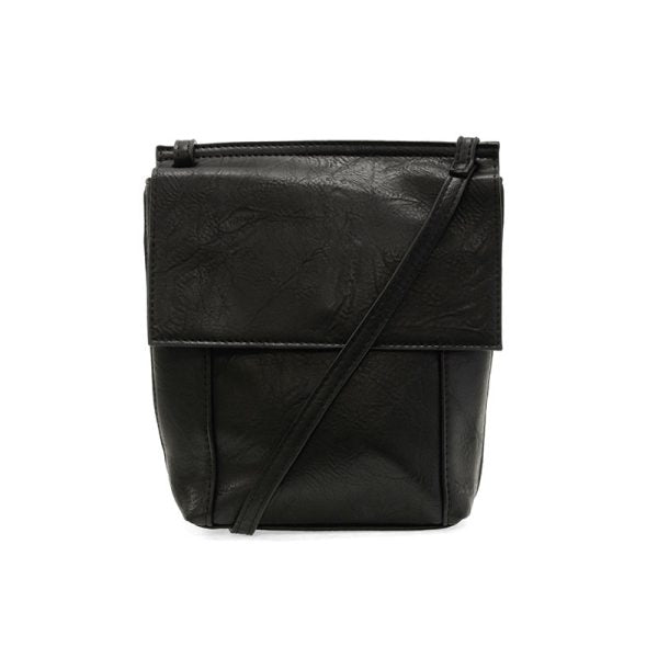Joy Susan Black Jensy Front Flap Crossbody