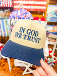 In God We Trust Hat-Navy