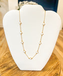 Clover Choker Necklace-White