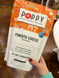 poppy popcorn pimento cheese