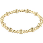 enewton dignity sincerity pattern 6mm bead bracelet-gold