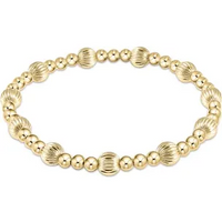 enewton dignity sincerity pattern 6mm bead bracelet-gold
