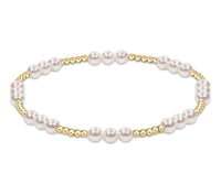 enewton classic joy pattern 4mm bead bracelet-pearl