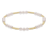 enewton classic joy pattern 4mm bead bracelet-pearl