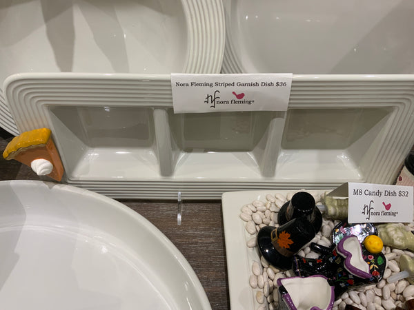 Nora Fleming G9 garnish dish stripes