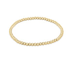 enewton classic gold 3mm bead bracelet