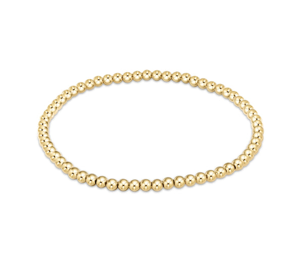 enewton classic gold 3mm bead bracelet