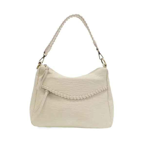 Joy Susan Cream Cassidy Whipstitch Convertible Crossbody Hobo