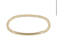 enewton classic gold 3mm bead bracelet-bliss bar smooth