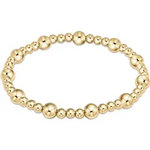 enewton classic sincerity pattern 6mm bead bracelet-gold