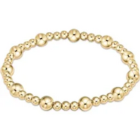 enewton classic sincerity pattern 6mm bead bracelet-gold