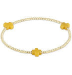 enewton signature cross gold pattern 2mm bead bracelet-canary