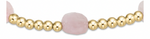 enewton admire gold 3mm bead bracelet-pink opal