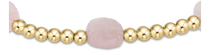 enewton admire gold 3mm bead bracelet-pink opal