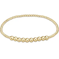 enewton classic gold beaded bliss 2mm bead bracelet-4mm gold