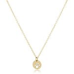 enewton 16" neckalce gold- paw print small gold disc