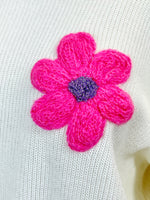 Crochet Floral Sweater
