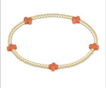 enewton signature cross small gold pattern 2mm bead bracelet-coral