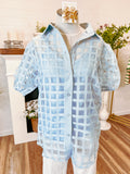 Sky Organza Top