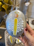 mud pie metallic painted ornament