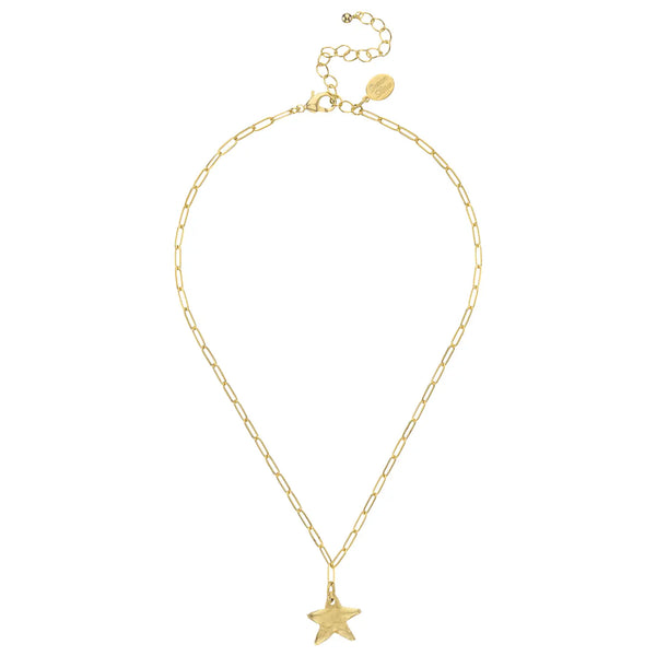 Susan Shaw Petite Star Paperclip Necklace