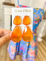 Yzma Earrings-Orange
