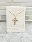 Pearl Cross Necklace