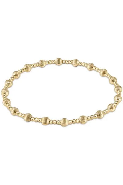 enewton dignity sincerity pattern 4mm bead bracelet-gold