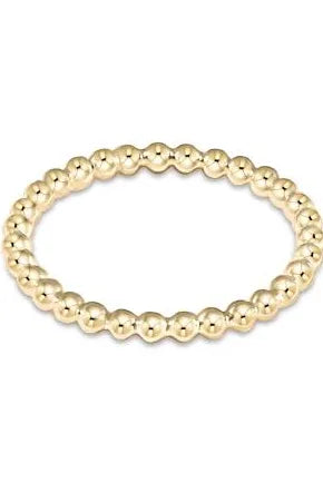 enewton classic gold 2mm bead ring size 8