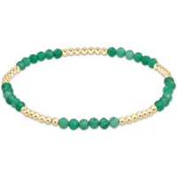 enewton blissful pattern 2.5mm bead bracelet-green onyx