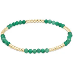 enewton blissful pattern 2.5mm bead bracelet-green onyx