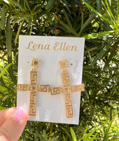 Gloria Cross Earrings