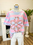 Striped Floral Top