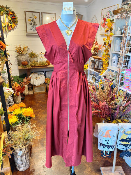 Brick Zip Dress