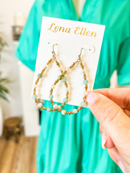 Daphne Earrings-Mint