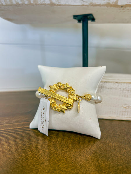 Susan Shaw Pearl Sea Toggle Bracelet