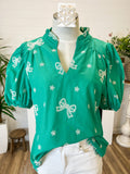 Bow Eyelet Top