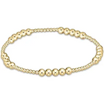 enewton classic blissful pattern 2mm bead bracelet-4mm gold