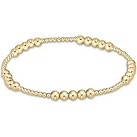 enewton classic blissful pattern 2mm bead bracelet-4mm gold
