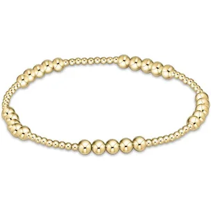 enewton classic blissful pattern 2mm bead bracelet-4mm gold