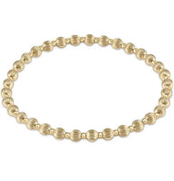 enewton dignity grateful pattern 4mm bead bracelet-gold