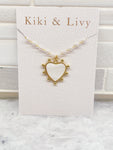 Heart Pearl Necklace