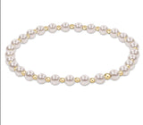 enewton classic grateful pattern 4mm bead bracelet-pearl