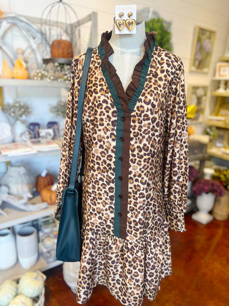 Latte Leopard Dress