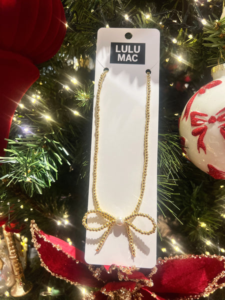 LuluMac Bow Necklace