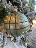 light blue mercury glass ornament