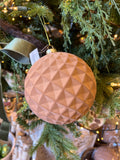 6" diamond ball ornament