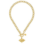 Susan Shaw Tiger Body on Toggle Necklace
