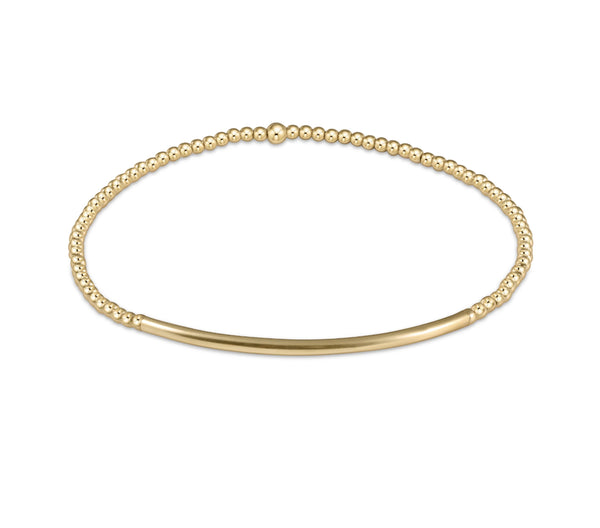 enewton classic gold 2mm bead bracelet-bliss bar gold